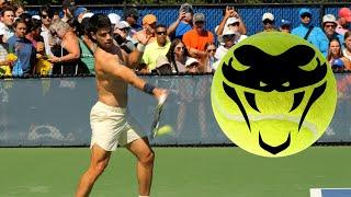 Shirtless Carlos Alcaraz DOMINATES Forehands In Slow Motion