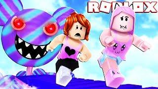 A GENTE SÓ QUERIA COMER UM DOCINHO (Roblox- Escape The Candy Shop Obby)