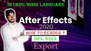 After Effects 2020 Tutorial: How to export H264 (mp4) Video In AE