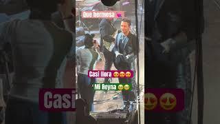 La cara que pone christian nodal al ver cantar a Angela Aguilar se le aguan los ojitos
