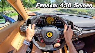 2014 Ferrari 458 Spider - Screaming 9,000 RPM Italian V8 Convertible (POV Binaural Audio)