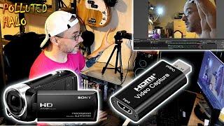 How To USE A CAMCORDER AS A WEBCAM Via HDMI VIDEO CAPTURE CARD