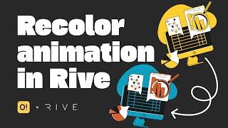 How to recolor animated illustrations by Icons8 — OUCH! x @Rive_app