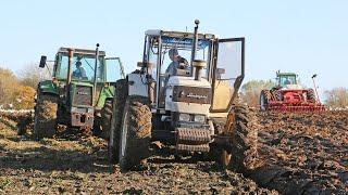 Lamborghini 1506 DT, Fendt Favorit 614 LSA and John Deere 4955 | Ploughing and drilling | Project 20