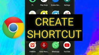 How to create website shortcut on Android phone using chrome