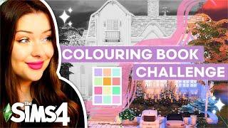 The Sims 4 Colouring Book Challenge BUT I Can't See Any Colour