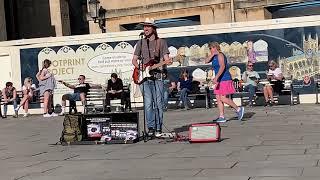 Beach Ready (original song) LIVE busking in Bath, UK