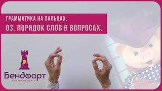 Грамматика на пальцах | Порядок слов в вопросах