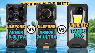 Ulefone Armor 28 Ultra vs Armor 26 Ultra vs Unihertz Tank 3 Pro | Full comparison