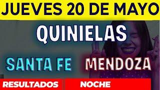 Resultados Quinielas Nocturna de Santa Fe y Mendoza, Jueves 20 de Mayo