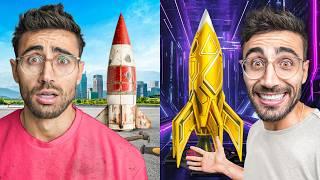 בניתי טיל ב-₪10 VS ב-1000 שקל!!! **אתגר בניה**