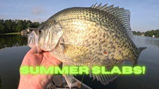 Stackin' Summer Slabs! Post-Spawn Crappie Fishing in the Summer Heat!