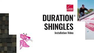 How To: Install Duration® Shingles (English)