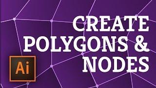 Illustrator: Create a Pattern of Polygons with Nodes in 5 minutes