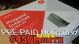 Xfinity Comcast Prepaid Internet Modem Installation and Review