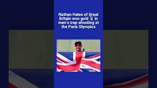 Nathan Hales of Great Britain won gold in men’s trap shooting at the Paris Olympics. #olympics