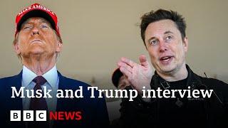 US President Donald Trump and Elon Musk have first sit-down joint interview | BBC News