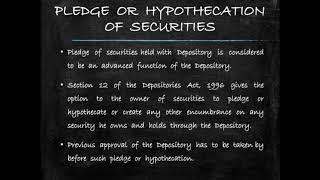 Margin Obligations in the Depository System in India