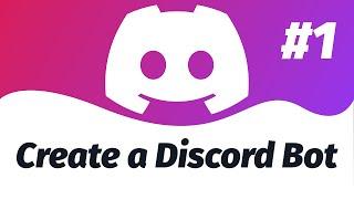 Build a DISCORD BOT with Node JS | Discord JS v13 #1