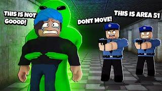 Escape Area 51 | ROBLOX | FUNNY ESCAPE MOMENTS WITH GREGORY THEY FRIENDLY ALIEN!