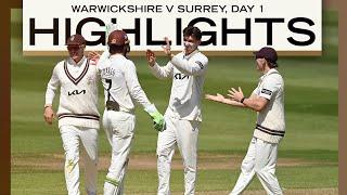 Highlights | Surrey fight hard on attritional day at Edgbaston | Rothesay County Championship