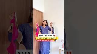 Must have lingerie from amazon #youtubeshorts #haul #amazon #amazonfinds #amazonhaul