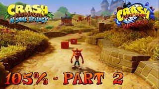 Crash Bandicoot 3 - N. Sane Trilogy - 105% Walkthrough, Part 2: Toad Village (Gem)