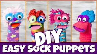 How to Make Sock Puppets | Fast and Easy DIY | Fun Sock Creations