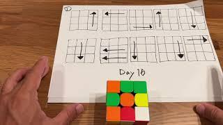 Learn how to solve a Rubik’s cube in 1 minute training day 10