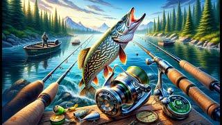 Трофейная щука на блесну - Trophy pike- Fishing planet - рыбалка на щуку