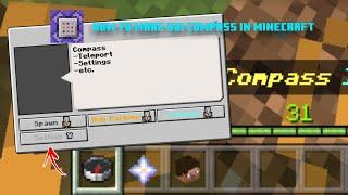 How to make GUI Compass in Minecraft Bedrock |