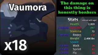 The pains of fighting superbehemoth groups as Vaumora in Creatures of Sonaria (Kosing video)