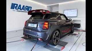 Mini F56 JCW GP - RAARO Performance exhaust + tune - 380hp 560nm - 100-200 km/h & sound - Pops&Bangs