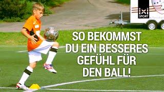 Fußballtraining für Kinder  Technikerkreis - Fussball-Übung für mehr Ballgefühl