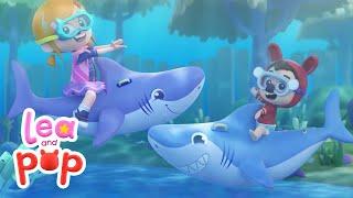 Baby SHARK with Lea and Pop - Happy Songs & Cartoons for Kids