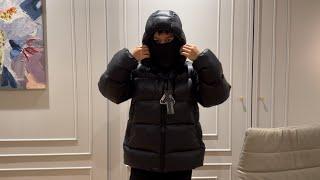 PALACE Pertex Opaque Balaclava Puffa Puffer Jacket Black Week 8 Winter 2024 Season