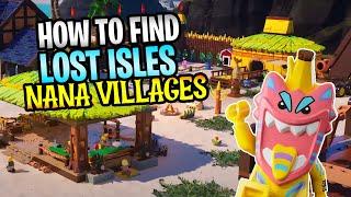 Lego Fortnite Lost Isles Tips! How To Find Nana Villages, Level Up Lego Pass Fast, Best Essence Farm