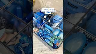 ultimate best blue travel minis restock #asmr #asmrrestock #satisfying #amazonfinds #blue #aesthetic