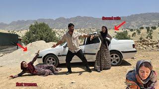 محبت:man and second consort return from an ultrasound, first consort gets into an argument with him.