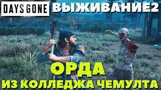 Days Gone(Жизнь После) - Орда из колледжа Чемулта! Сложность Выживание 2!