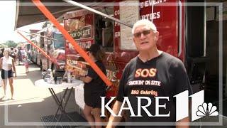 Food truck vendors brave record heat at Minnesota's food truck festival