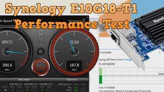 Synology E10G18-T1 Performance Test - BlackMagic and Windows File