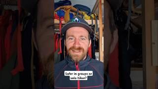 Are you safer in a group or alone in the mountains? #hiking #hikinglife #scrambling
