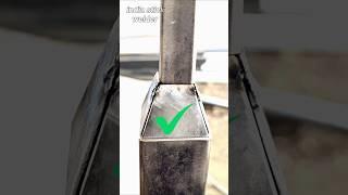 How to join small and big pipes with square pipe #welding #welder #shotsvideo