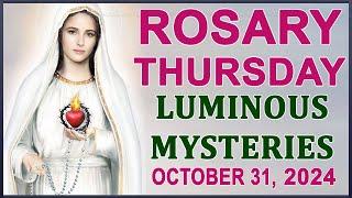 The Rosary Today I Thursday I October 31 2024 I The Holy Rosary I Luminous Mysteries