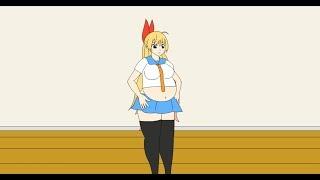 Chitoge inflation (flash-game) by jackurai [chubby anime weight gain]