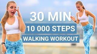 30 MIN 10 000 STEPS WORKOUT  | fun fast walking dance workout, full body, no equipment, no jumping