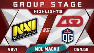 NaVi vs OG / LGD [EPIC] MDL Macau 2017 Minor Highlights Dota 2