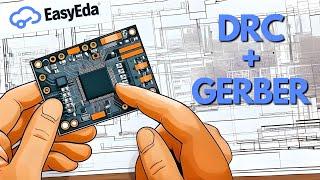 #6 How to Perform DRC & Gerber Generation | EasyEDA 2023 #pcbcupid