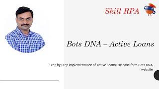 BotsDNA Active Loans Solution - English